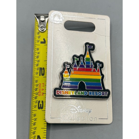 Disney Parks Disneyland Resort Rainbow Castle Enamel Trading Pin New NWT - Picture 3 of 3